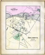 Topsham Village, Brunswick Village, Maine State Atlas 1884